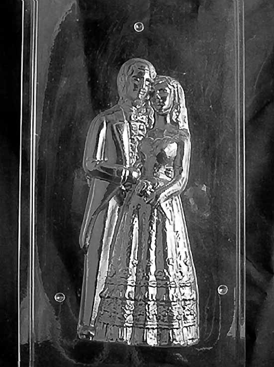 250mm 3D Bride and Groom Chocolate Mould - Front Part