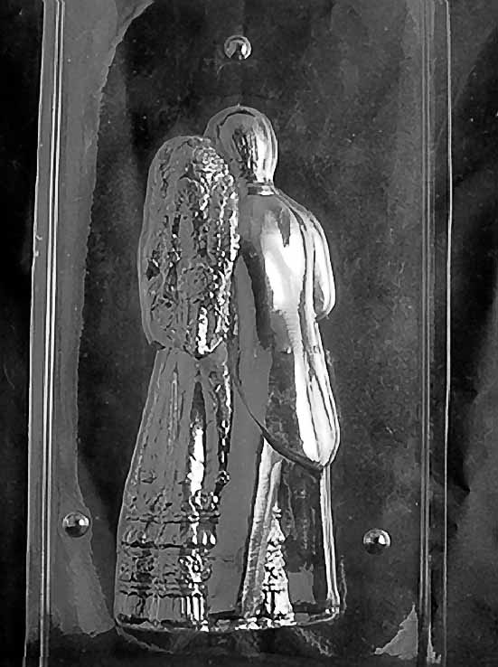 250mm 3D Bride and Groom Chocolate Mould - Back Part