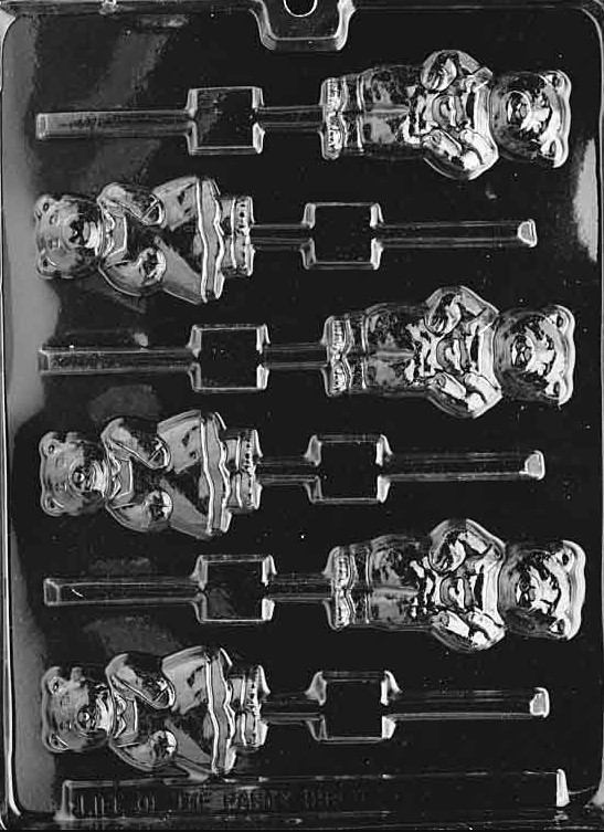 Mama and Papa Bear Lollipops Chocolate Mould