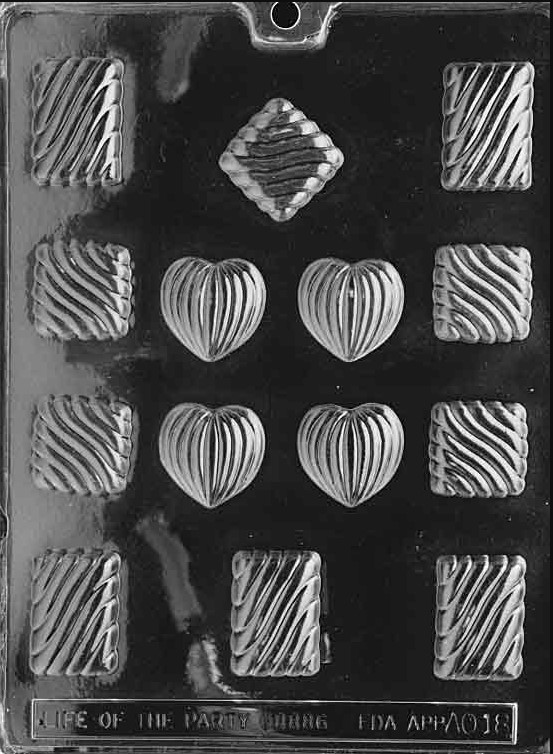 Grooved Assortment Chocolate Mould