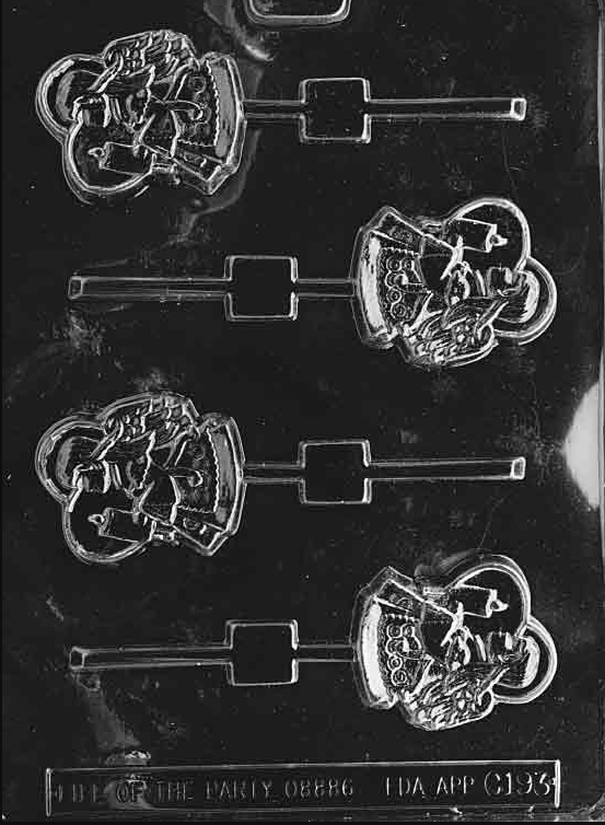 Home Chocolate Factory Angel with Candle Lollipop Chocolate Mould