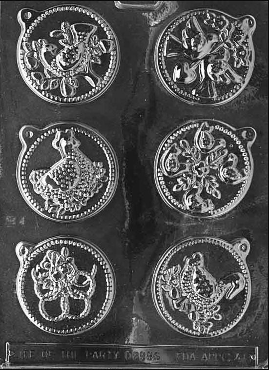 12 Days of Christmas Chocolate Mould - Days 1-6