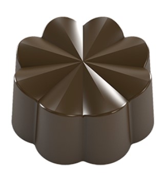Implast 30mm Round Flower Praline Polycarbonate Chocolate Mould