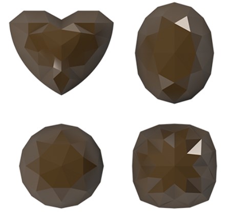 Implast Assorted Faceted 9g Gems Polycarbonate Chocolate Mould