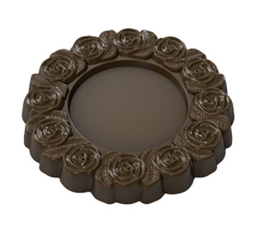 Implast 65mm Rose Frame Polycarbonate Chocolate Mould