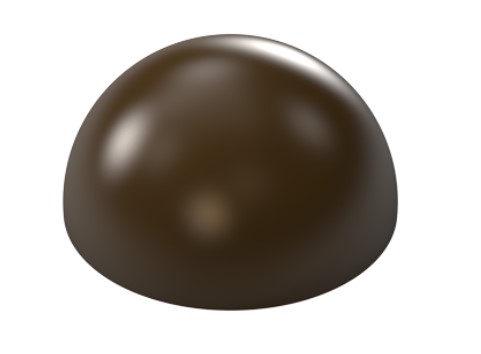Implast 11.8cm Half Sphere Polycarbonate Chocolate Mould
