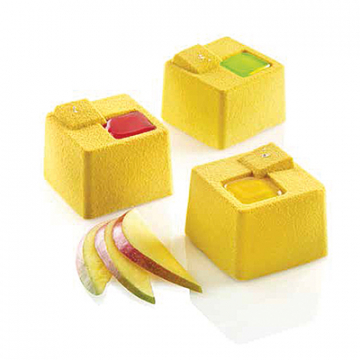 Silikomart 4 Kuadro Monoportion Entremet Professional Silicon Mould