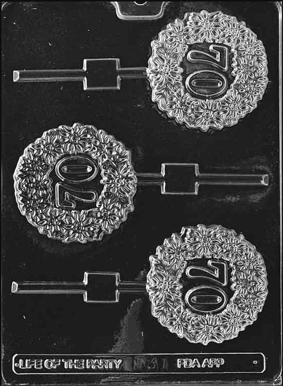 70th Lollipop Chocolate Mould