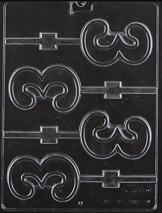 Number 3 Lollipop Chocolate Mould