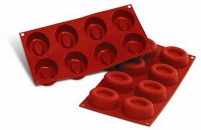 Silikomart SF085 Large Oval Savarin Professional Silicon Mould