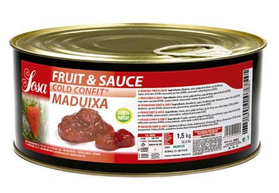 SOSA Cold Confit Fruit & Sauce - Whole Strawberries (1.5kg)