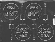 It's a Boy Lollipop Chocolate Mould