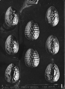 Decorative Easter Eggs Chocolate Mould (54mm)