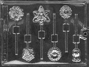 Assorted Flowers Lollipop Chocolate Mould