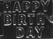 Happy Birthday Chocolate Mould