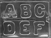 Large Letters A-F Chocolate Mould
