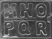 Large Letters M-R Chocolate Mould