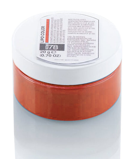 Silikomart i78 Orange Azo-Free Hydrosoluble Food Colouring Powder - 25 g by Home Chocolate Factory - professional pastry and chocolate equipment