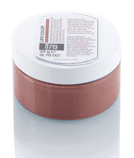 Silikomart i78 Brown Azo-Free Hydrosoluble Food Colouring Powder - 25 g by Home Chocolate Factory - professional pastry and chocolate equipment