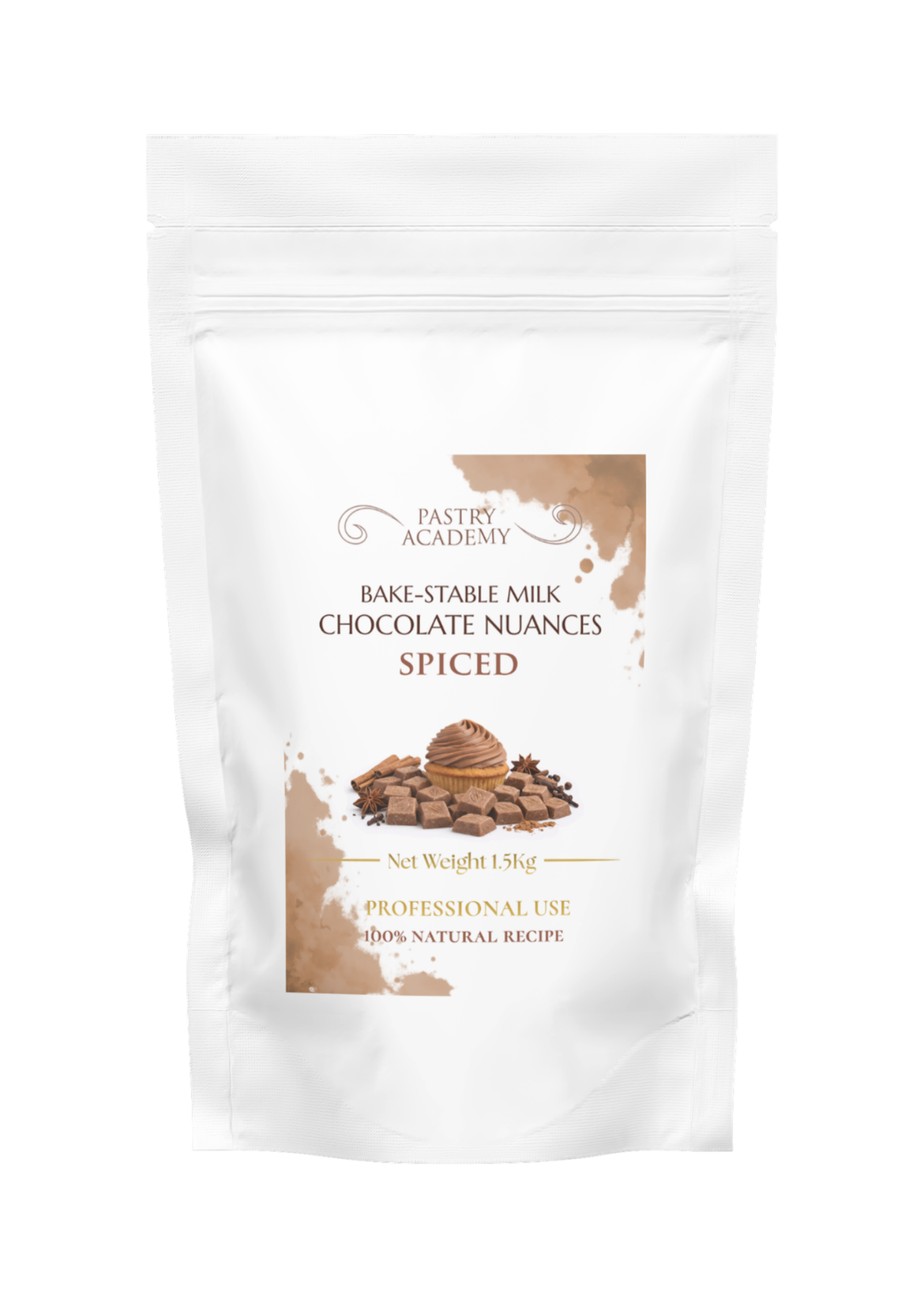Spiced Milk Chocolate - 1.5kg by Home Chocolate Factory - professional pastry and chocolate equipment