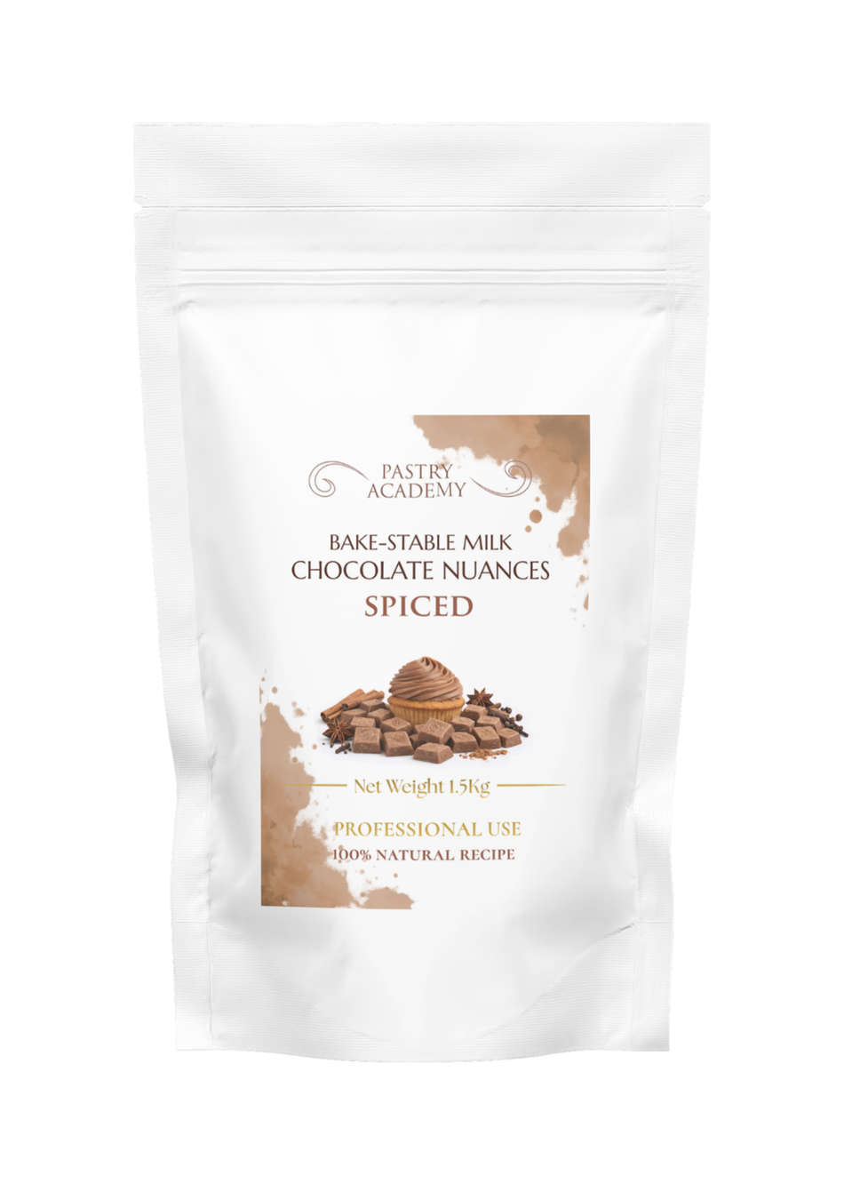 Spiced Milk Chocolate - 1.5kg by Home Chocolate Factory - professional pastry and chocolate equipment