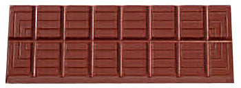 Cabrellon 85g Line Pattern Break Apart Bar Polycarbonate Chocolate Mould by Home Chocolate Factory - professional pastry and chocolate equipment
