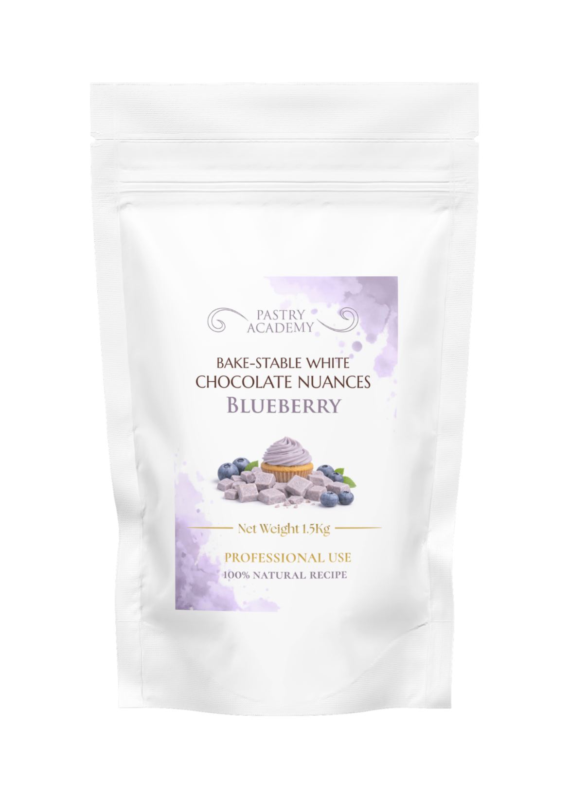 Blueberry White Chocolate Chunks - 1.5kg by Home Chocolate Factory - professional pastry and chocolate equipment