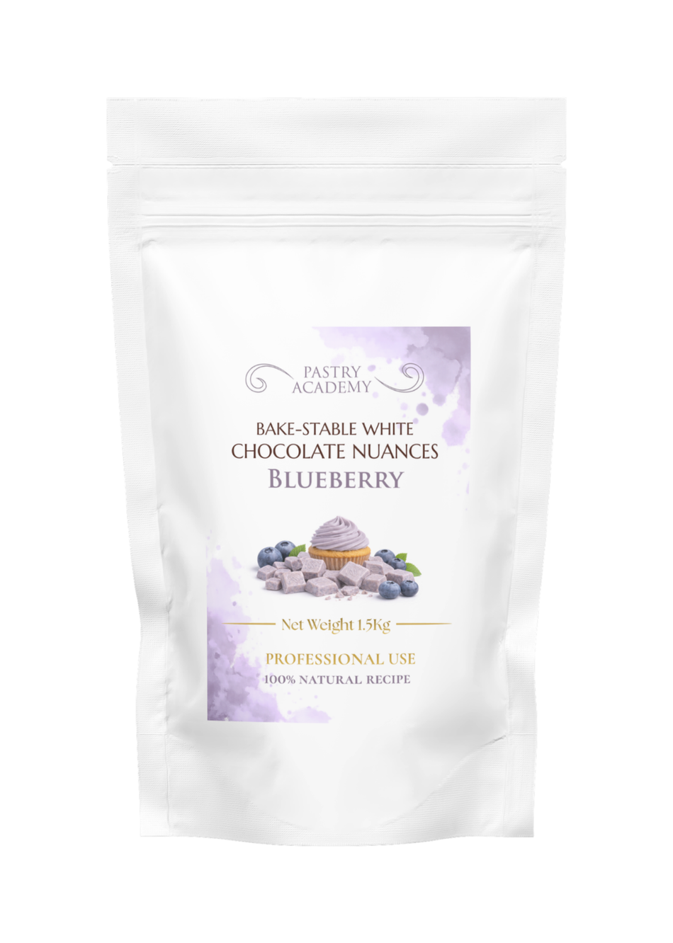 Blueberry White Chocolate Chunks - 1.5kg by Home Chocolate Factory - professional pastry and chocolate equipment