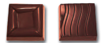 Cabrellon Patterned Square Praline Polycarbonate Chocolate Mould by Home Chocolate Factory - professional pastry and chocolate equipment