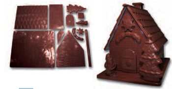 Cabrellon Christmas Cottage Polycarbonate Chocolate Mould Set