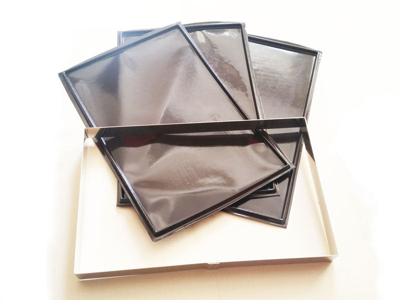 KIt including 1 x  FT 01010, 1 x CA 01010 Stainless Steel frame 3 Flexipat® by Home Chocolate Factory - professional pastry and chocolate equipment