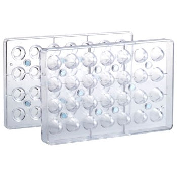 Martellato 3D Egg One-Shot Praline Polycarbonate Chocolate Mould by Home Chocolate Factory - professional pastry and chocolate equipment