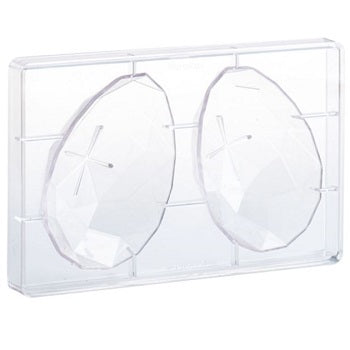 Martellato 150 mm Diamond Easter Egg Polycarbonate Chocolate Mould by Home Chocolate Factory - professional pastry and chocolate equipment