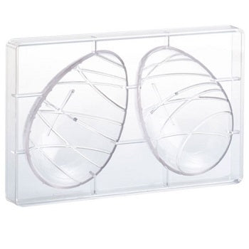 Martellato 150 mm Bond Easter Egg Polycarbonate Chocolate Mould by Home Chocolate Factory - professional pastry and chocolate equipment