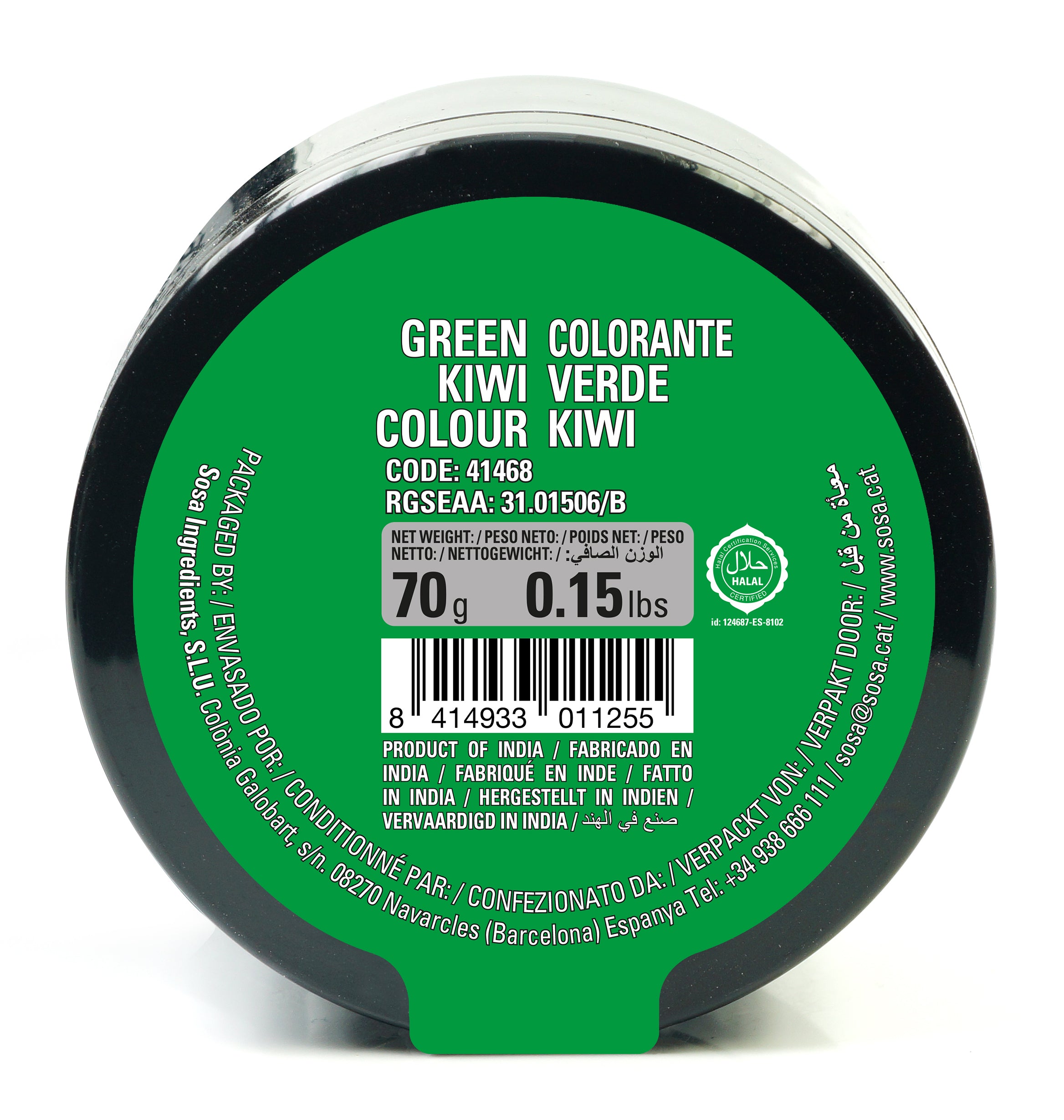 SOSA Kiwi Green Colouring Powder 70g by Home Chocolate Factory - professional pastry and chocolate equipment