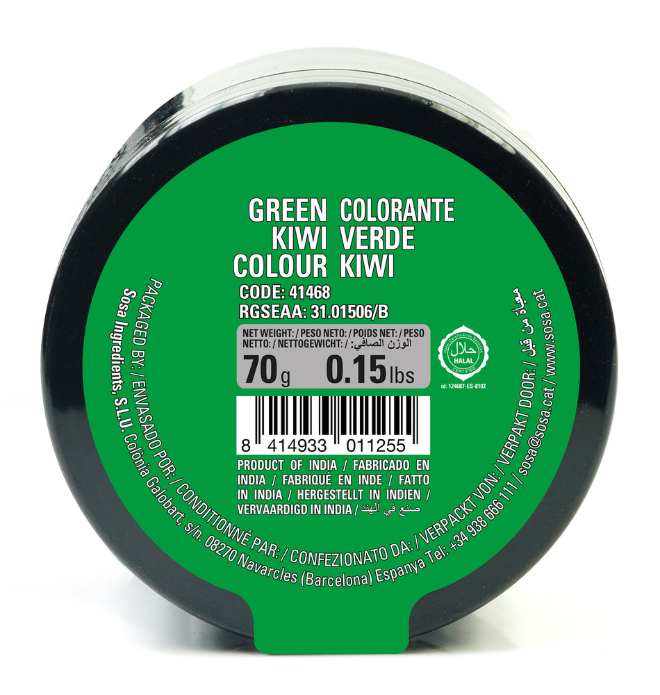 SOSA Kiwi Green Colouring Powder 70g by Home Chocolate Factory - professional pastry and chocolate equipment