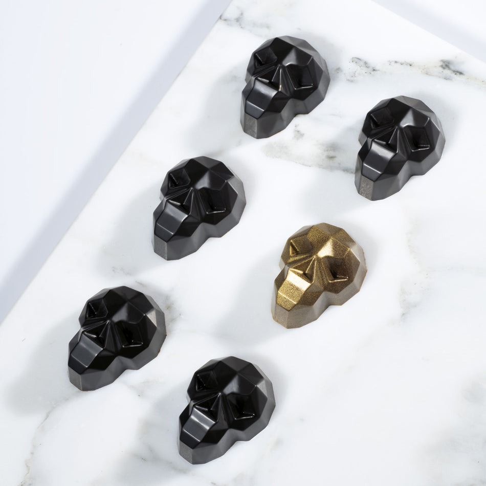 Martellato Skull Polycarbonate Praline Mould by Home Chocolate Factory - professional pastry and chocolate equipment