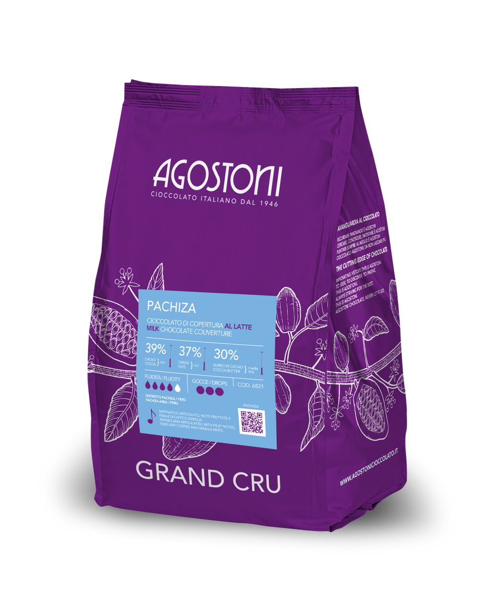 Agostoni Peru Pachiza Milk Chocolate Couverture 4kg
