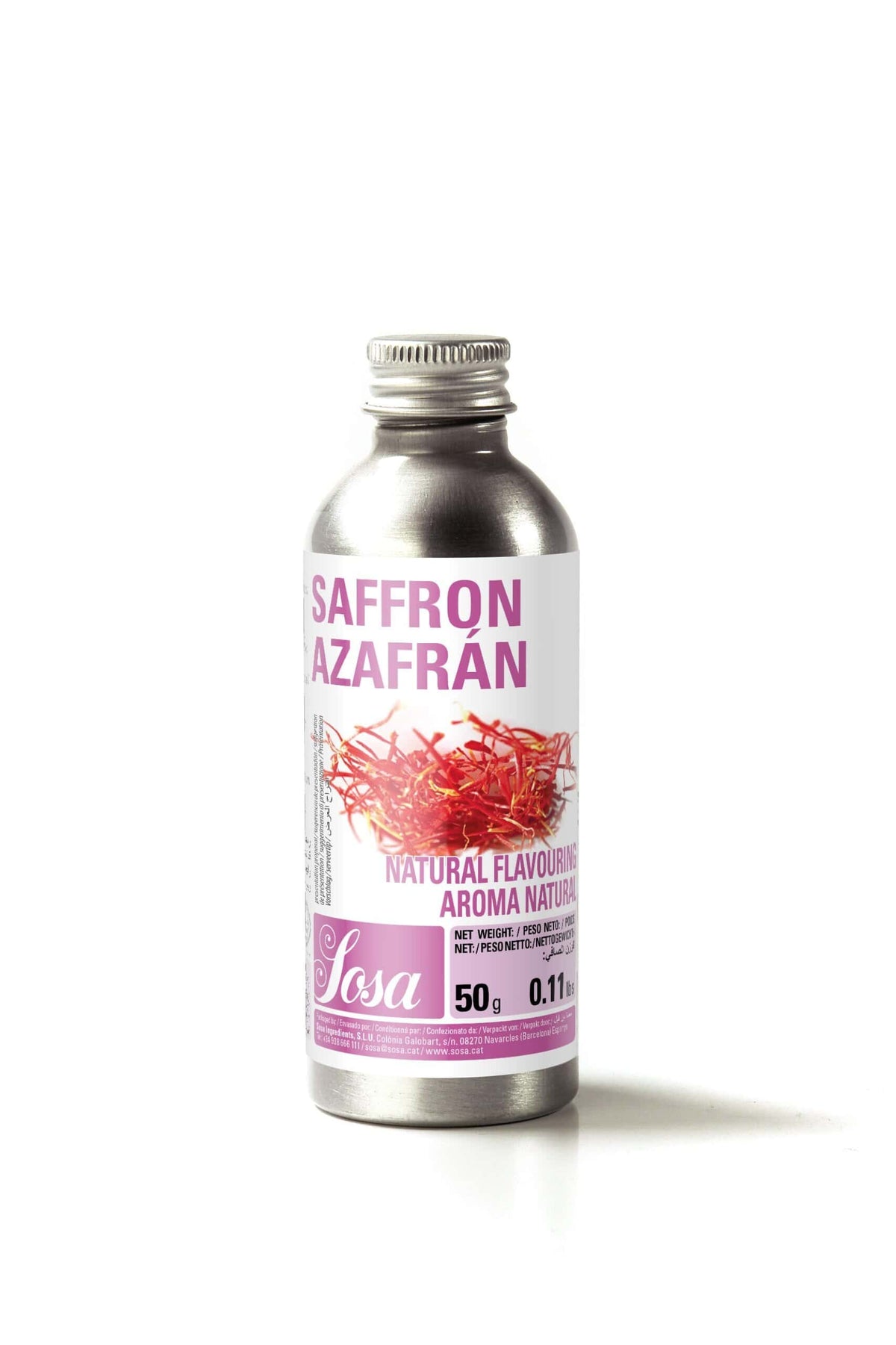 SOSA Saffron Natural Aroma 50g by Home Chocolate Factory - professional pastry and chocolate equipment