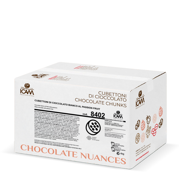 ICAM Nuances Passion Fruit White Chocolate 4kg