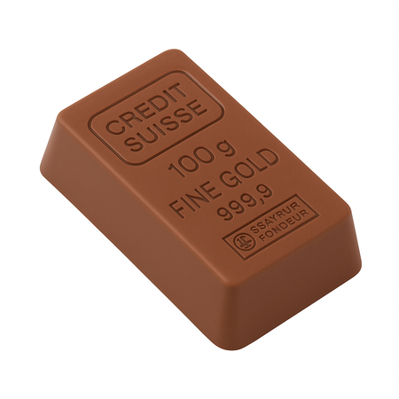 Cabrellon 18 g Gold Bar Polycarbonate Chocolate Mould by Home Chocolate Factory - professional pastry and chocolate equipment