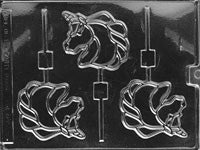 Unicorn Lollipop Large Chocolate Mould by Home Chocolate Factory - professional pastry and chocolate equipment