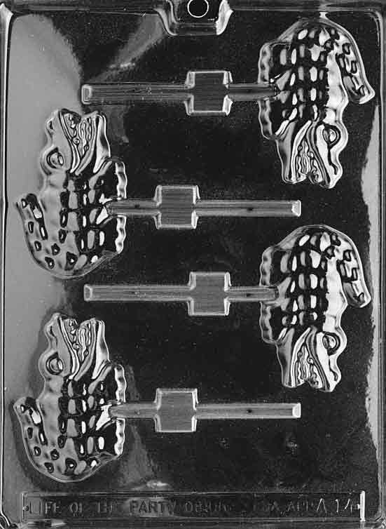 Alligator Lollipops Chocolate Mould by Home Chocolate Factory - professional pastry and chocolate equipment