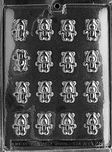 Bite Size Teddies Chocolate Mould by Home Chocolate Factory - professional pastry and chocolate equipment