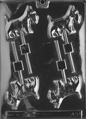 Scotty Dog Lollipop Chocolate Mould by Home Chocolate Factory - professional pastry and chocolate equipment
