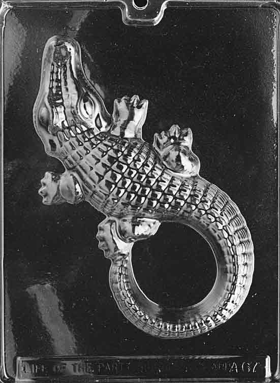 Crocodile Chocolate Mould by Home Chocolate Factory - professional pastry and chocolate equipment