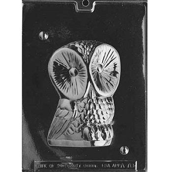 Owl Chocolate Mould - Front by Home Chocolate Factory - professional pastry and chocolate equipment