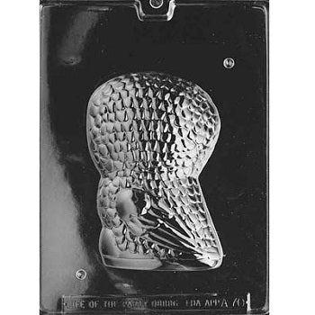 Owl Chocolate Mould - Back by Home Chocolate Factory - professional pastry and chocolate equipment