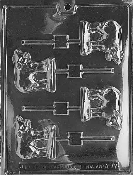 Cow Lollipops Chocolate Mould by Home Chocolate Factory - professional pastry and chocolate equipment