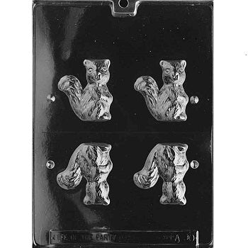 3D Squirrel Chocolate Mould by Home Chocolate Factory - professional pastry and chocolate equipment